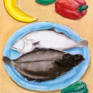 青皿の上の二葉