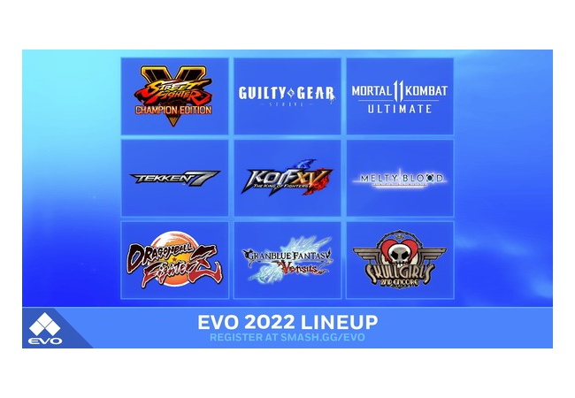 『EVO 2022』のタイトルラインナップ発表