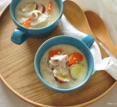 絶品！和風のクリームシチューみたいな濃厚かす汁と水曜と木曜の晩ごはん