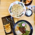 池めん掛川店【濃厚台湾豚骨＋半チャーハン＋餃子４個】＠掛川市細田