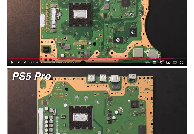 PS5pro分解して取り出したマザーボードが美しすぎる