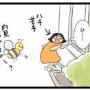 脚長蜂が巣を作ろうとしたら・・・