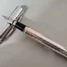 【驚安の銀軸】オットーハットデザイン02　ハニカムギロシェ【ドイツ万年筆】