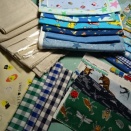 この前から作る作るといってた巾着の布をやっと準備♪