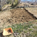 未利用の畑を耕す