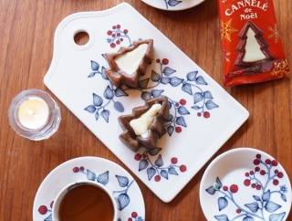 【scopeルノ日記】カルディの「ツリー型カヌレ」でおやつ時間。ルノにのせるだけで一気にクリスマス気分