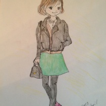 冷えとりファッション イラスト シンプルライフを目指して