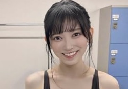 【速報】池田瑛紗、前屈みで「あれ」が見える