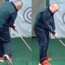 内回りな回転で　クラブターンをする