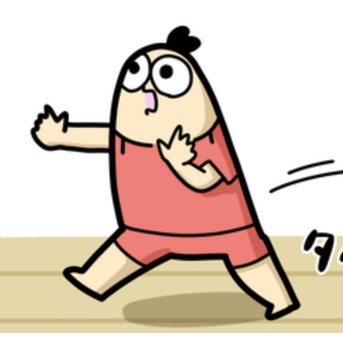 ワッパ、歩く