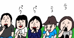 信玄餅＆桃狩り日帰り遠足②朝4時50分　すでに20人待ち！