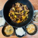 半身浴と実家に焼酎。