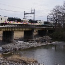 東武日光線　TOBUの橋梁風景(147）黒川橋梁の634型