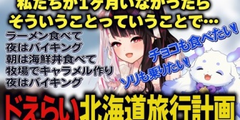 【にじさんじ】どえらい北海道旅行を計画するちょまと夜見さん