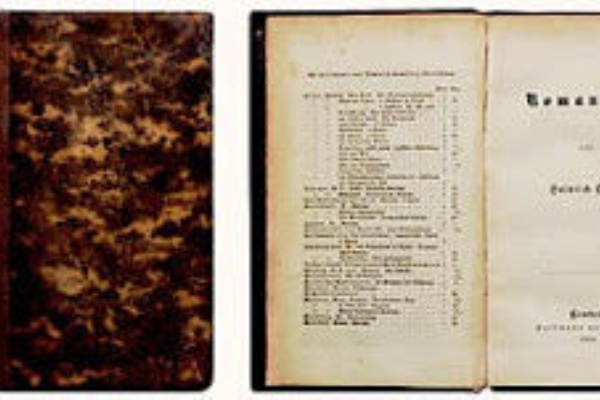 1876年　ハインリヒ・ハイネ　アンティーク　洋書　古書　ドイツ　レア ハイネ詩集 ドイツアンティーク洋書 インテリア洋書 - メルカリ
