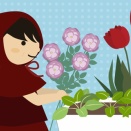 チューリップと薔薇と小松菜の話