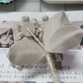 たのしいつまみ細工　78号　リネンのコサージュ④
