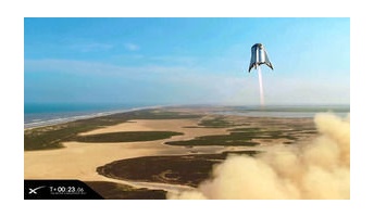 【宇宙開発】まるでSF映画 100人乗り宇宙船の試験機、浮上成功 スペースX「スターシップ」