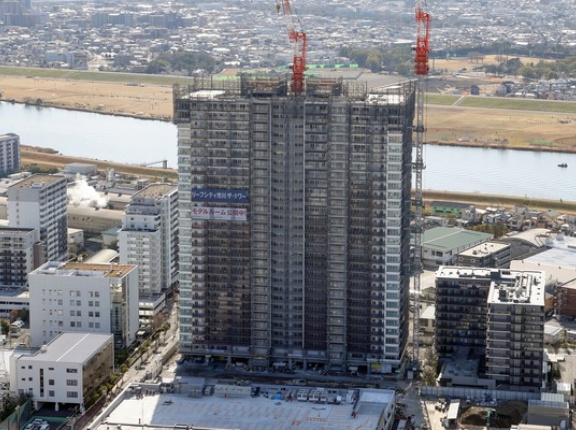 地上29階「リーフシティ市川 ザ・タワー」の建設状況！最上階に到達した分譲タワマン（2026.1.18）