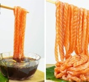 【朗報】シンガポールさん、なんとサーモンの刺身をつけ麺にしてしまう