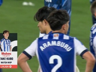 ◆リーガ◆ヘタフェ戦ソシエダFW久保建英、負けてもMOM！2戦連続🤔