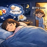 『夜中のトイレ何回起きる？トイレより睡眠が勝つ女』の画像