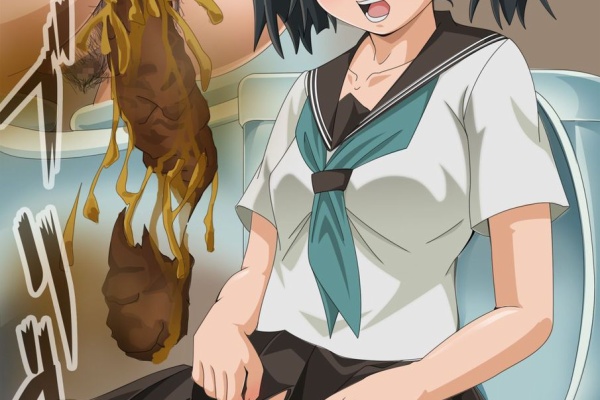 うんこ　おもらし 漫画アニメ　エロ 半脱ぎスク水姿でウンチを漏らす】うんこおもらし短編詰め合わせ ...