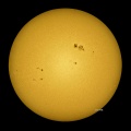 11月10日の太陽黒点 - 機材の点検整備が必要です