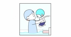 【インスタ漫画】第５８８話。保育プール③終