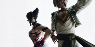 【にじさんじ】ゲームの使用キャラと同スケールのフィギュアが出ると、こういう飾り方もできるんやな『イブラヒム×ジュリ』【スト6】