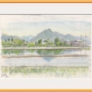 地神堂と右田ヶ岳