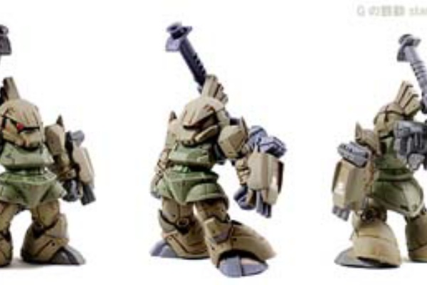 ガンダムコンバージ　黒い三連星専用ゲルググキャノン　リペイント　改造 ガンダムコンバージ 黒い三連星専用 ゲルググキャノン