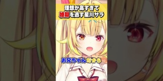 【にじさんじ】星川サラ、理想が高すぎて婚期を逃すとリスナーに心配される