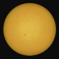 7月18日の太陽黒点（2時近くになって急に晴れてきました）