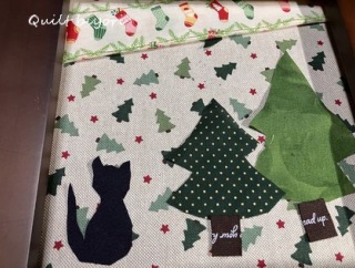 クリスマスのミニタペストリーとりかかりました