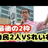 参議院東京選挙区　残り2枠自民2人🆚れいわ新選組山本ジョージ
