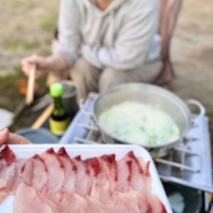 キャンプで竿を出すも