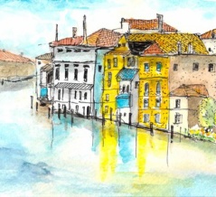 2026年第55回は、イタリア　ヴェネチア　初春　2月24日描く