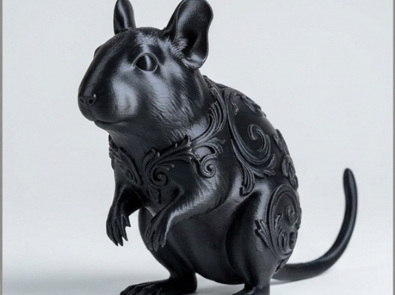 デグーのルネサンス肖像画全身オブジェができました！