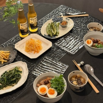 ルーロー飯と中華惣菜の夜ごはん