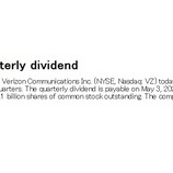 『【VZ】ベライゾンが8月四半期配当を発表したよ！』の画像