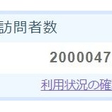 『総訪問者200万人達成！ブログ8年目の決意』の画像