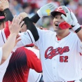 カープ末包、阪神才木から同点3ランホームラン！眼前胴上げ阻止へ意地の一発！！