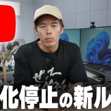 『【参考】 YOUTUBE 停止の新ルール』の画像