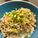 坦々丼と冷やし茄子☆