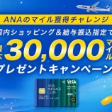 『ソニー銀行口座開設 + WALLET発行で3万マイルプレゼント！』の画像