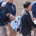 阪神２軍戸井零士が負傷交代か　担架で搬送される