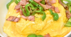 あとのせ♪ベーコンエッグ丼