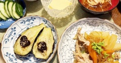 大人の階段上る＆大根と豚肉、春雨のピリ辛炒め