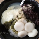 白玉団子を作ってもらって
